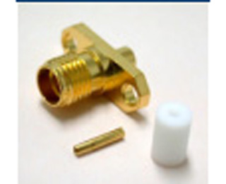 SMA二孔法兰插座